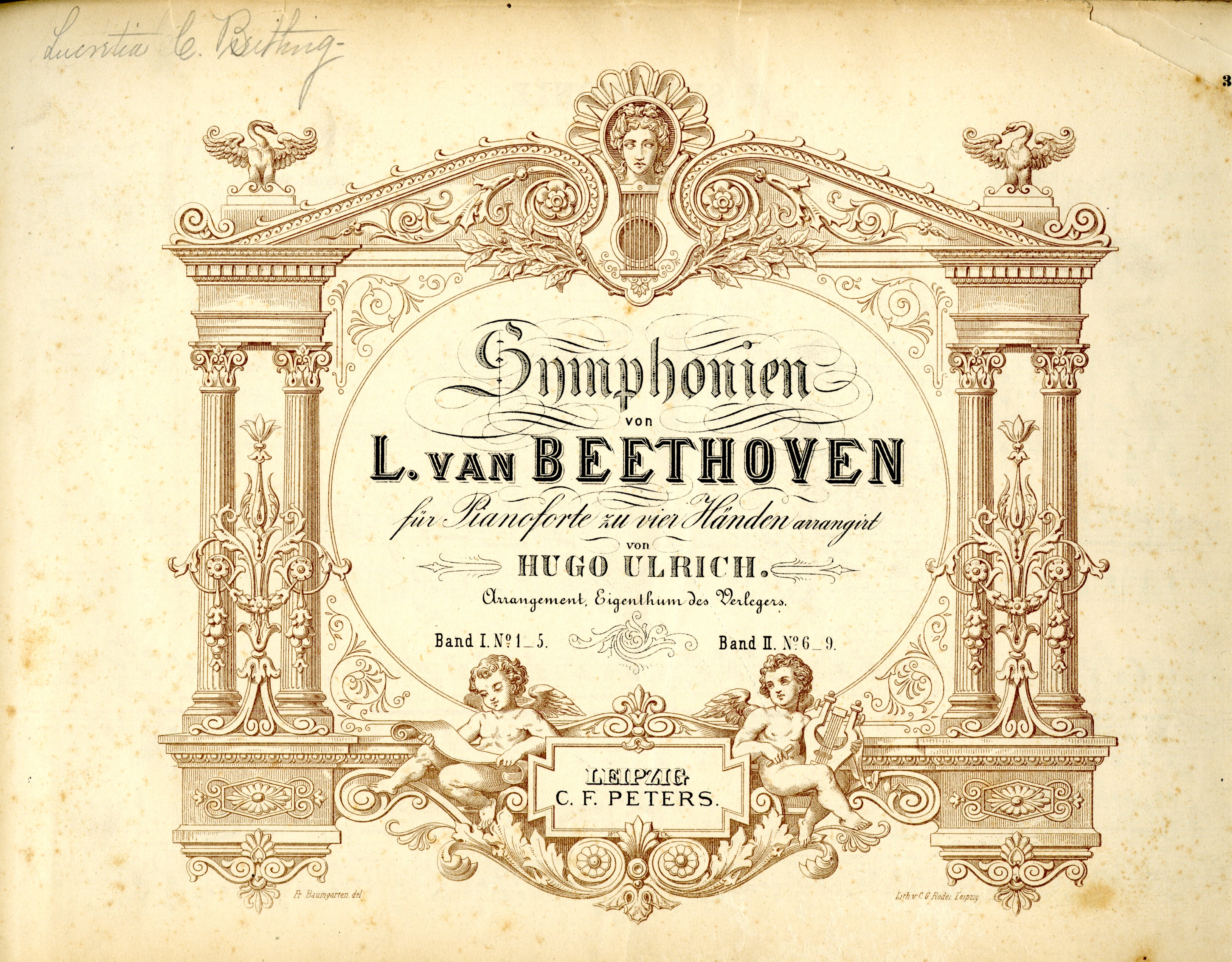 Beethoven Symphonien Frontispiece