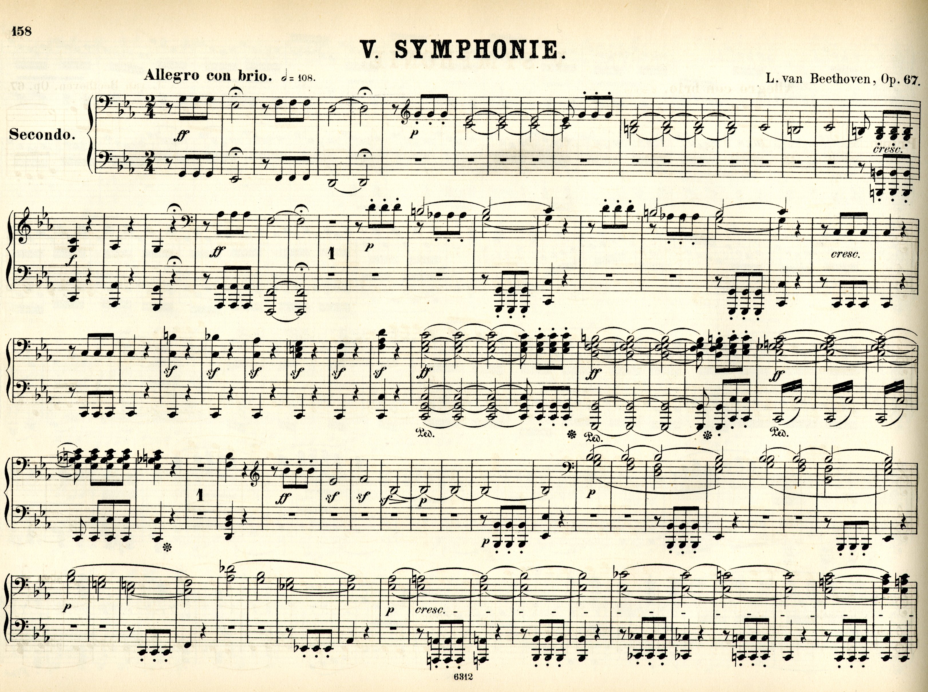 Beethoven's Syphonien, Fifth Symphony