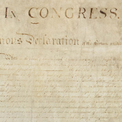 Declaration of Independence (detail)
