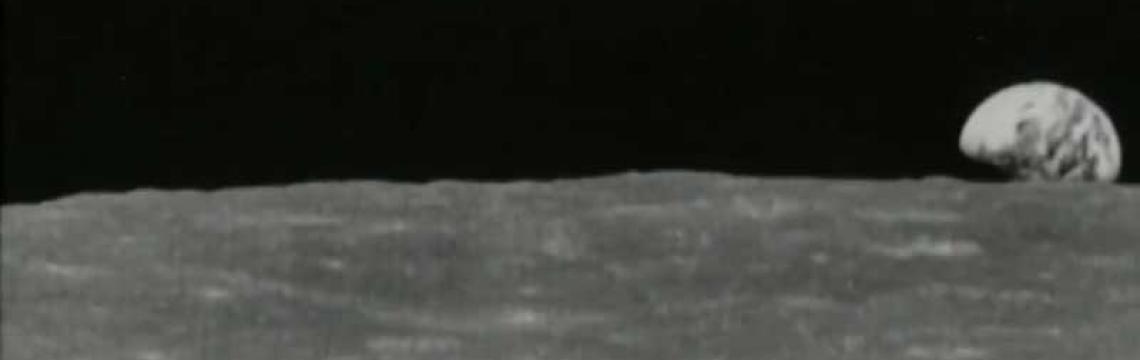 View of Earth from the Moon aboard Apollo 8